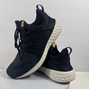 New Balance Men Sneakers Knit Running Fresh Foam Black Comfort Size US 9